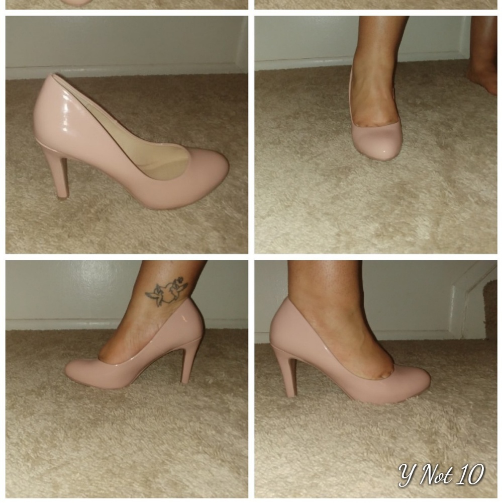 Pale pink heels